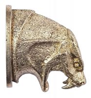 Мельхиоровое художественное Литьё М - 23м голова змеи навершие для ножа