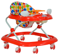 Ходунки детские Farfello арт.5020 красный, принт круги