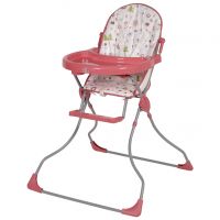 Стульчик для кормления Polini kids 152 Лесные друзья, розовый