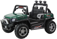 Джип детский электромобиль 4 WD DLS02 (12V, колесо пластик) (Зелёный)