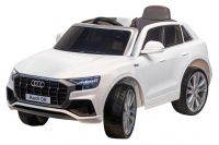 Электромобиль AUDI Q8 S890 колесо EVA, Экокожа (белый)