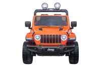 Электромобиль Джип Jeep Rubicon 4x4 (оранжевый)