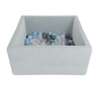 Детский сухой бассейн Romana Airpool Box (серый с серыми шариками)