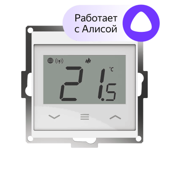Терморегулятор, белый, в рамку 55 х 55 ENGO (E55-W)
