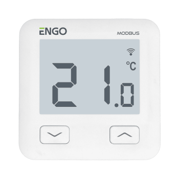 Wi-Fi терморегулятор с MODBUS, 230В, встраиваемый, белый ENGO (E10-MBUSW)