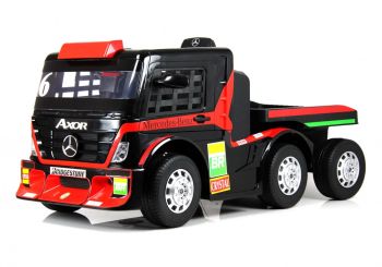 Детский электромобиль Mercedes-Benz Axor с прицепом (H777HH) красный