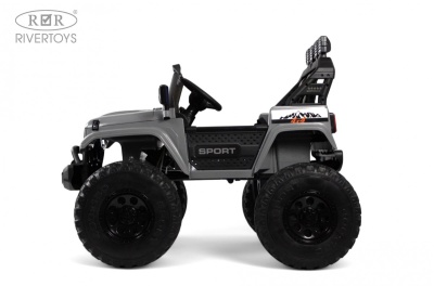 Детский электромобиль Jeep A222AA серый
