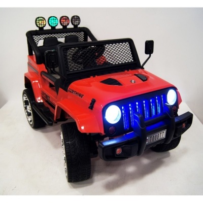 Детский электромобиль Jeep T008TT (4х4) красный