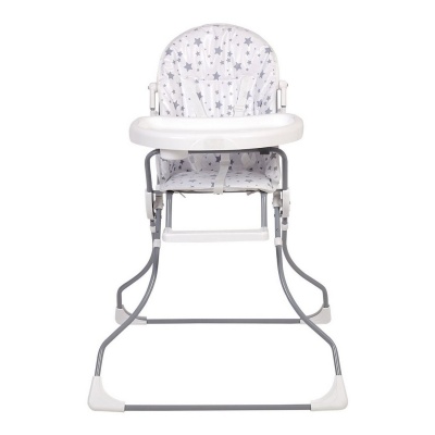 Стульчик для кормления Polini kids 152 (Звезды, белый-серый, 0002218-14)