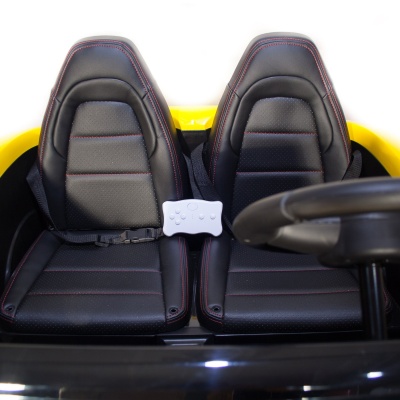 Электромобиль Porsche Cayman 24V (жёлтый краска)
