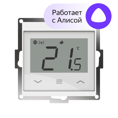 Терморегулятор, белый, в рамку 55 х 55 ENGO (E55-W)