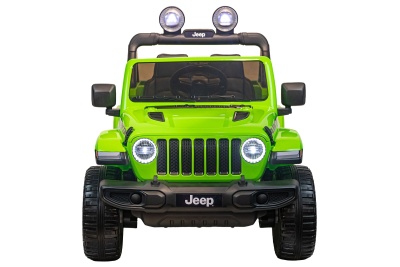 Электромобиль Джип Jeep Rubicon 4x4 (зелёный)