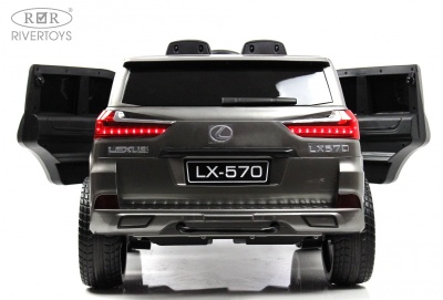 Детский электромобиль Lexus 570 (E555EE) серый глянец