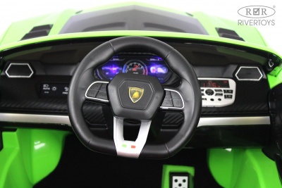 Детский электромобиль Lamborghini Urus (E777EE) зеленый