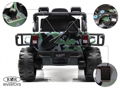 Детский электромобиль T222TT 4WD камуфляж