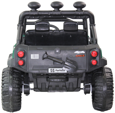 Джип детский электромобиль 4 WD DLS02 (12V, колесо пластик) (Зелёный)