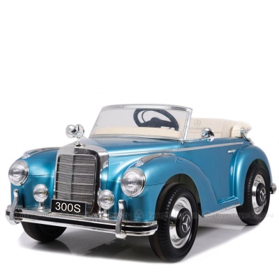 Детский электромобиль Mercedes 300S синий глянец