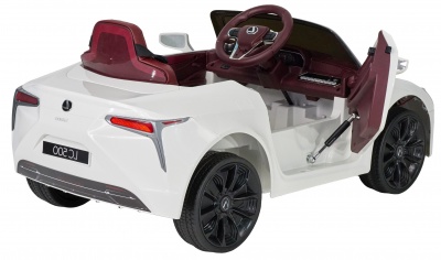 Детский электромобиль (2020) LEXUS S2110 (12V, колесо EVA, экокожа) Белый