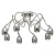 Люстра Этингер 8*4W LED 220 V (704016108)