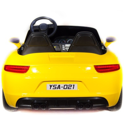 Электромобиль Porsche Cayman 24V (жёлтый краска)