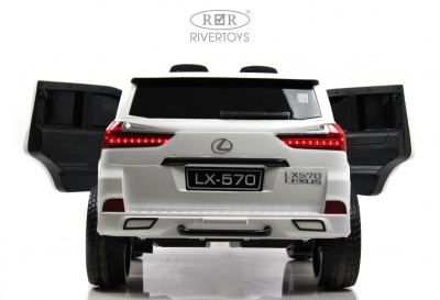 Детский электромобиль Lexus 570 (E555EE) белый