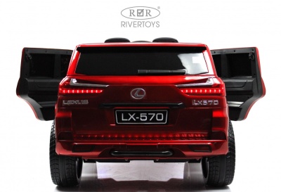 Детский электромобиль Lexus 570 (E555EE) красный глянец