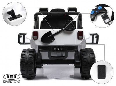 Детский электромобиль T222TT 4WD белый