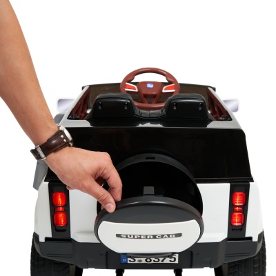 Электромобиль Джип Range Rover YBM 8375 4x4 (белый)