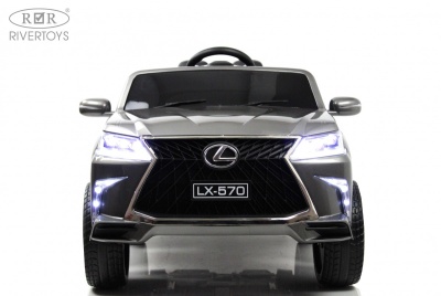 Детский электромобиль Lexus 570 (E555EE) серый глянец