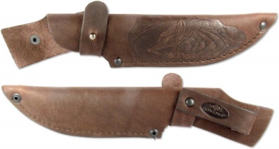 Нож ручной работы Ножемир Россия из дамасской стали ОРЛАН (8784)д
