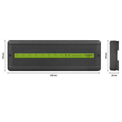 Центр коммутации с 6-тью беспроводными зонами ZigBee + 2-мя проводными зоны, 230 В ENGO (ECB62-ZB)
