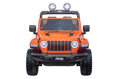 Электромобиль Джип Jeep Rubicon 4x4 (оранжевый)