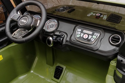 Электромобиль Джип Jeep Rubicon 6768R (хаки)