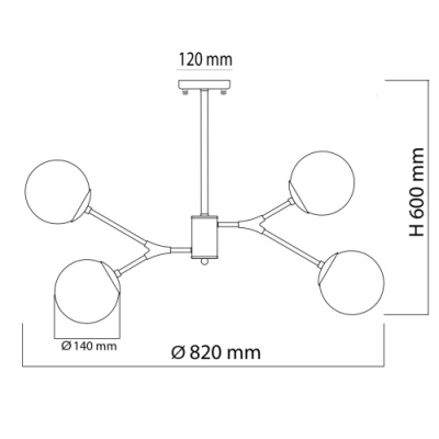 Люстра Оливия 8*5W E14 220 V (306013908)