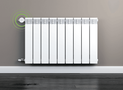 Беспроводной термостатический радиаторный клапан, M28x1,5 с адаптером клапана RA, с батарейным питанием, белый 868 МГц ENGO (ETRV-M28)