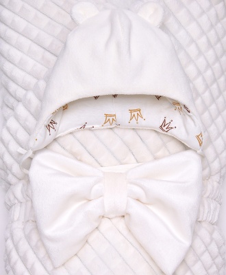 Комплект на выписку "Неженка" 3пр. (200г) арт.1160 (осень,весна (t от+15 до- 5С)) молочный, арт.1160М