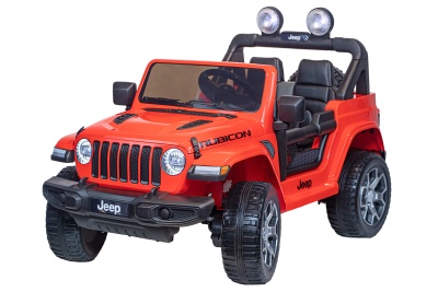 Электромобиль Джип Jeep Rubicon 4x4 (красный)