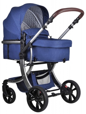 Коляска трансформер Aimile Original (New Silver) 608L (Синий)