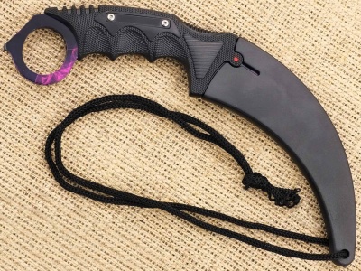 Нож цельнометаллический большой керамбит Ножемир HCS-5 CS GO Гамма волны