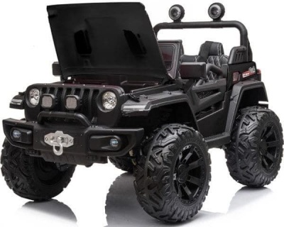 Детский электромобиль C555CC 4WD черный глянец