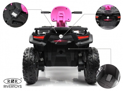 Детский электроквадроцикл T001TT 4WD розовый
