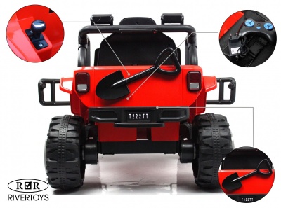 Детский электромобиль T222TT 4WD красный