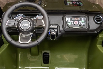 Электромобиль Джип Jeep Rubicon 6768R (хаки)