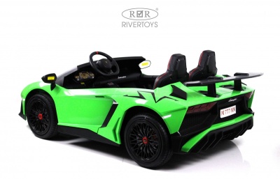 Детский электромобиль Lamborghini Aventador SV (M777MM) зеленый