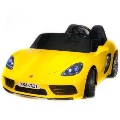 Электромобиль Porsche Cayman 24V (жёлтый краска)