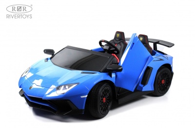 Детский электромобиль Lamborghini Aventador SV (M777MM) синий