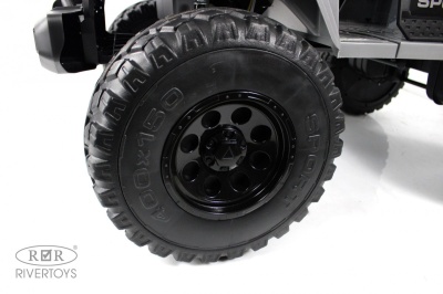 Детский электромобиль Jeep A222AA серый