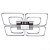 Люстра Аурих 4*15W+4*7.5W LED 220 V (496013108)