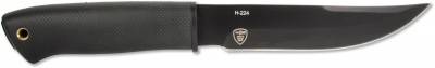 Нож туристический H-224 с рукоятью эластрон и чехлом кордура