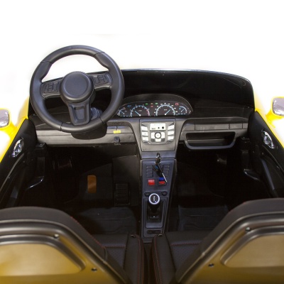 Электромобиль Porsche Cayman 24V (жёлтый краска)
